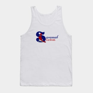 Defunct Savannah Cardinals Minor League Baseball 1985 Tank Top